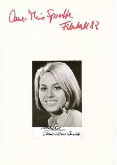 2  x  Anne Marie Sprotte  Film  & TV Autogrammkarte + Karte original signiert 
