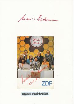 2  x  Monica Sundermann  Dalli Dalli  TV Autogrammkarte + Karte original signiert 