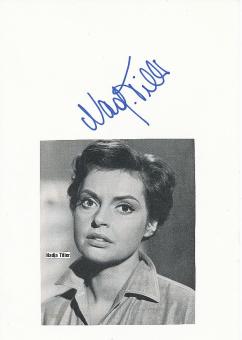 Nadja Tiller † 2023  Film &  TV Autogramm Karte original signiert 