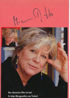 Margarethe von Trotta  Regisseurin  Film &  TV Autogramm Karte original signiert 