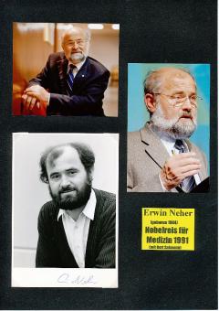 Erwin Neher  Nobelpreis 1991  Medizin & Physiologie  Autogramm Foto original signiert 