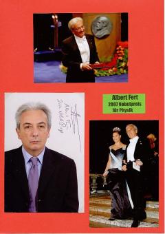 Albert Fert  Frankreich  Nobelpreis 2007  Physik  Autogramm Foto original signiert 