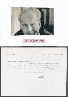 Günther Nollau † 1991 Politik  der dritte Präsident des Bundesamts für Verfassungsschutz  Autogramm Brief original signiert 