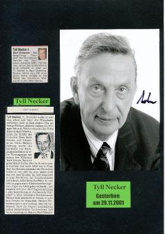Tyll Necker † 2001  Präsident BDI Unternehmer Wirtschaft  Autogramm Foto original signiert 