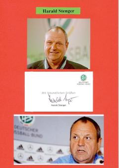 Harald Stenger  DFB Pressespecher Autogramm Karte original signiert 