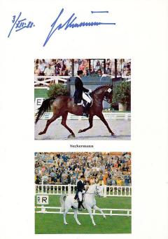 Josef Neckermann † 1992  Olympiasieger Reiten  Autogramm Karte original signiert 