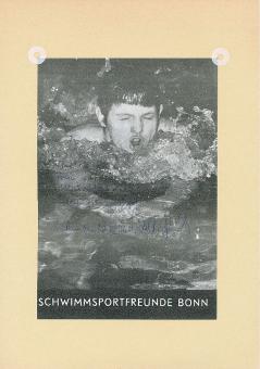 Walter Kusch  Schwimmen Olympia   Deutschland  Autogramm Karte original signiert 