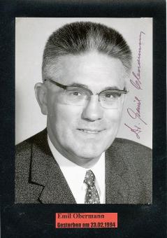 Emil Obermann † 1994  SDR ARD TV Moderator  Autogramm Foto original signiert 