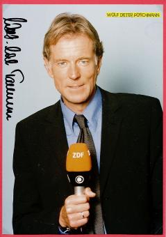 Wolf Dieter Poschmann  ZDF  TV Moderator  Autogramm Foto original signiert 