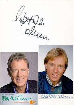 3  x  Wolf Dieter Poschmann  ZDF  TV Moderator  Autogrammkarte + Karte + Foto  original signiert 