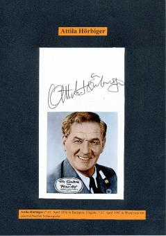 Attila Hörbiger † 1987  Film &  TV Autogramm Karte original signiert 