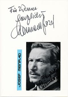 2  x  Josef Meinrad † 1996  Film & TV  Autogrammkarte + Karte   original signiert 