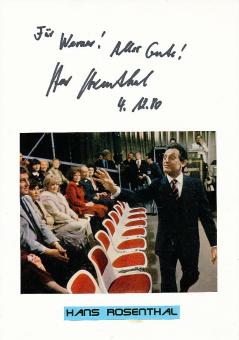 Hans Rosenthal † 1987  Dalli Dalli  TV Autogramm Karte original signiert 
