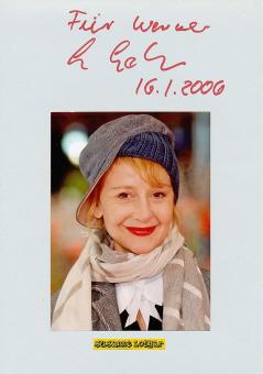 Susanne Lothar † 2012  Film &  TV Autogramm Karte original signiert 