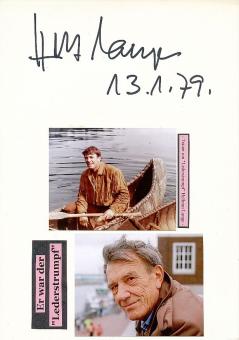 Hellmut Lange † 2011  Film &  TV Autogramm Karte original signiert 