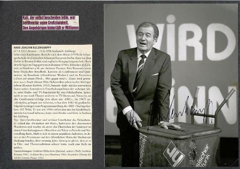 Hans-Joachim Kulenkampff † 1998  Film &  TV Autogramm Foto  original signiert 