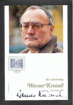 Werner Kreindl † 1992  Film & TV  Autogrammkarte  original signiert 