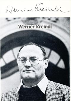 Werner Kreindl † 1992  Film &  TV Autogramm Karte original signiert 