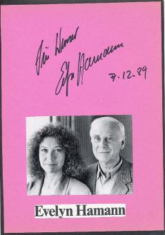 Evelyn Hamann † 2007  Film &  TV Autogramm Karte original signiert 