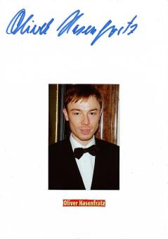 Oliver Hasenfratz † 2001  Film &  TV Autogramm Karte original signiert 