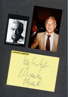 2  x  Alexander Hegarth † 1984  Film &  TV Autogramm Karte & Bild original signiert 