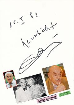 Artur Brauner † 2019  Filmproduzent   Film &  TV Autogramm Karte original signiert 