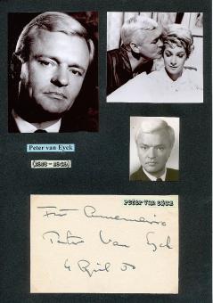 Peter van Eyck † 1969  Film &  TV Autogramm Karte original signiert 