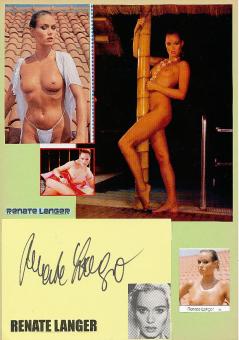 Renate Langer  Nackt   Film &  TV Autogramm Karte original signiert 