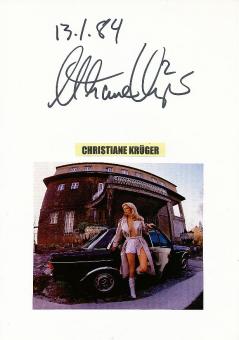 Christiane Krüger  Nackt  Film &  TV Autogramm Karte original signiert 