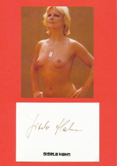 Gisela Hahn  Nackt  Film &  TV Autogramm Karte original signiert 