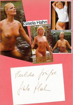 Gisela Hahn  Nackt  Film &  TV Autogramm Karte original signiert 