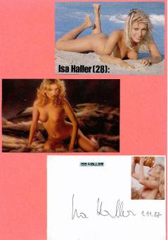Isa Haller  Nackt  Film &  TV Autogramm Karte original signiert 