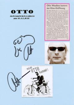 Otto Waalkes  mit Zeichnung  Musik & Film &  TV Autogramm Karte original signiert 