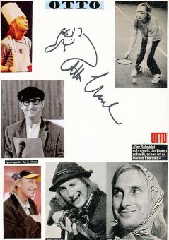 Otto Waalkes  mit Ottifant Zeichnung  Musik & Film &  TV Autogramm Karte original signiert 