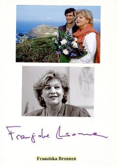 Franziska Bronnen   Film &  TV Autogramm Karte original signiert 