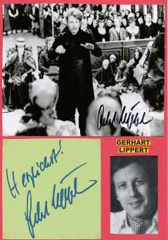 2  x  Gerhart Lippert  Film &  TV  Autogramm Foto + Karte   original signiert 