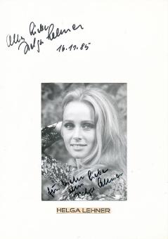 2  x  Helga Lehner  Film & TV  Autogrammkarte + Karte   original signiert 