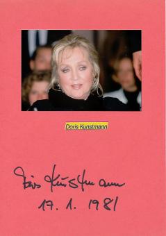 Doris Kunstmann  Film &  TV Autogramm Karte original signiert 