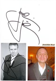2  x  Joachim Krol  Film & TV  Autogrammkarte + Karte   original signiert 