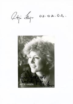 2  x  Antje Hagen  Film & TV  Autogrammkarte + Karte   original signiert 