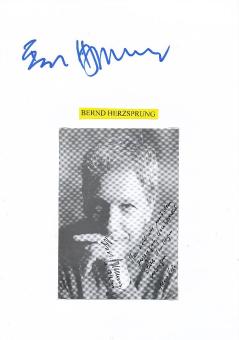 2  x  Bernd Herzsprung  Film & TV  Autogrammkarte + Karte   original signiert 