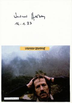 Werner Herzog  Regisseur  Film &  TV Autogramm Karte original signiert 