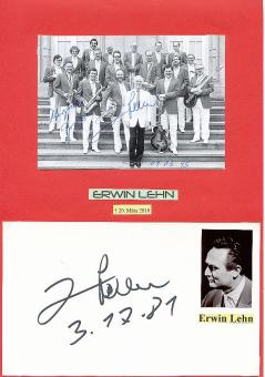 2  x  Erwin Lehn † 2010  Musik  Autogrammkarte + Karte original signiert 