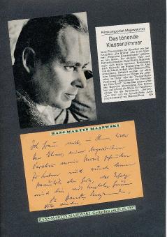 Hans-Martin Majewski † 1997  Komponist Film  Musik  Autogramm Karte original signiert 