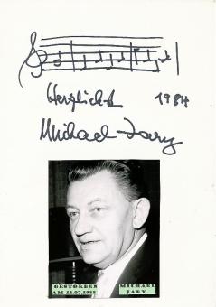 Michael Jary † 1988  Noten von Komponist   Musik  Autogramm Karte original signiert 