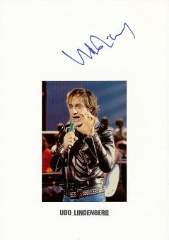 Udo Lindenberg  Musik  Autogramm Karte original signiert 
