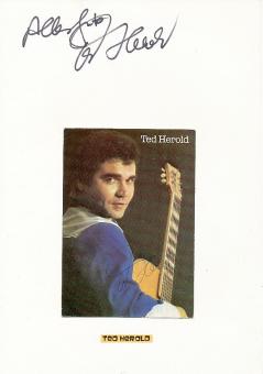 2  x  Ted Herold   Musik  Autogrammkarte + Karte original signiert 