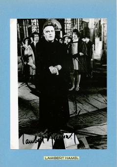 Lambert Hamel  Film &  TV Autogramm Foto original signiert 