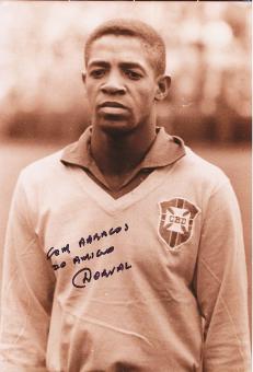 Dorval Rodrigues  "Macale" † 2021  Brasilien Weltmeister WM 1962  Fußball Autogramm 20 x 30 cm Foto original signiert 