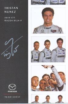 Tristan Nunez  Mazda  Auto Motorsport  Autogrammkarte  original signiert 